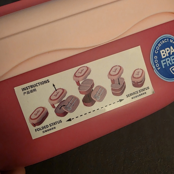 Barbie Bento Lunch Box Set with Utensils - Picture 5 of 6